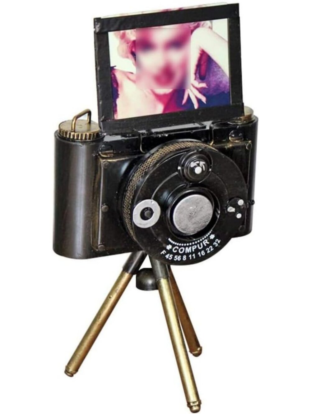 Creative Camera Tripod Photo Frame - Unique Decorative Display for Pictures